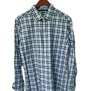 Perry Ellis NWT Blue and White Checkered Shirt